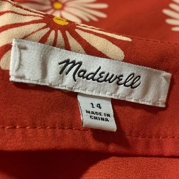 MADEWELL NWOT Button Front Tank Jumpsuit‎ in Daisy Daydream - Picture 5 of 8